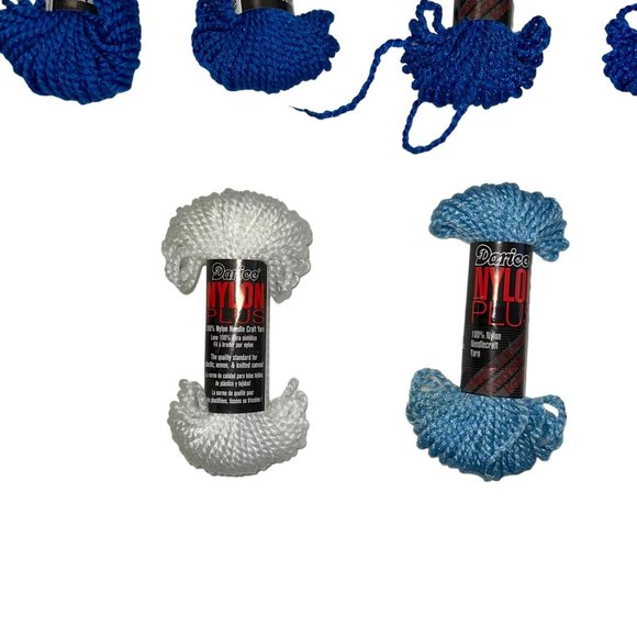 Vintage New Used Darice Needle Craft Yarn Nylon Plus 20 Yards Extra Strength - Picture 3 of 5